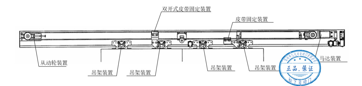 双开沐鸣2门皮带安装结构